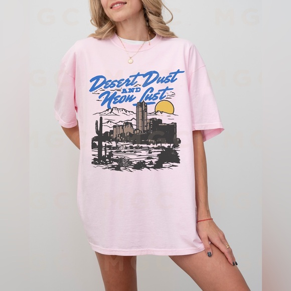 🚨 SALE 🚨 Comfort Colors Desert Dust Neon Lust Shirt - Picture 3 of 9